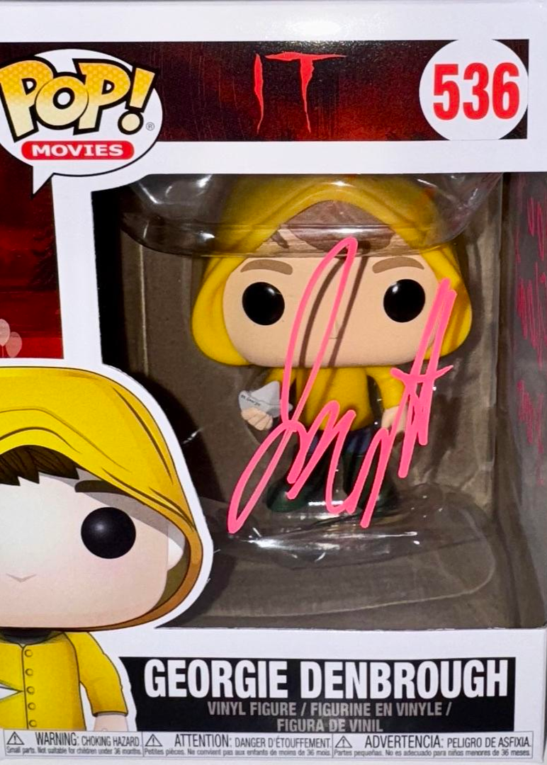 Jackson Robert Scott Signed Funko Pop #536 "Georgie Denbrough" (IT) - OCC Celebrity Marketing